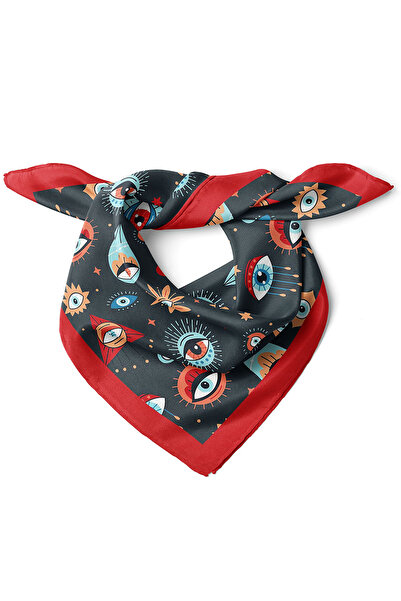 nehir eşarp Göz Desenli Bandana