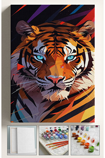 Akihabara Sayılarla Boyama Hobi Seti Çerçeveli Numaralı Tuval Fırça Boya Dahi...