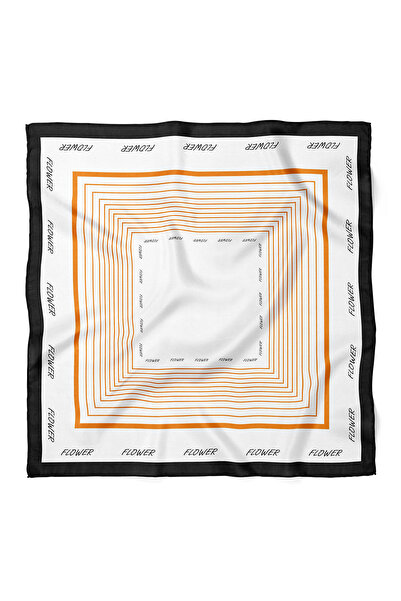 nehir eşarp Bandana Esarfa Motiv Dungi Scris Flori 70x70 Cm