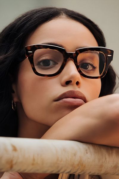 Eyesofia Unisex Vintage Leopard Blue Light Filter Glasses