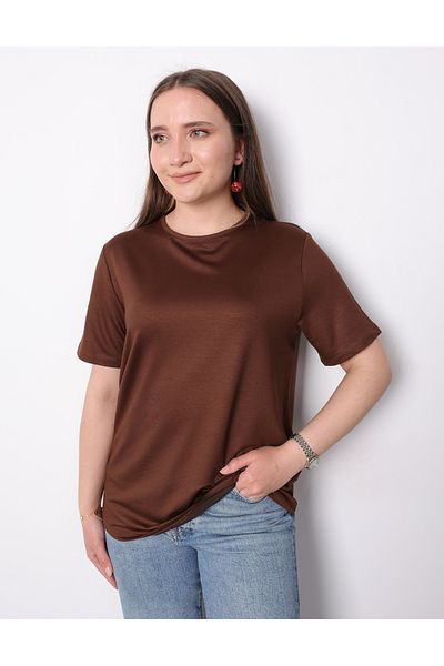Linvey Crystal Stretch Fabric short sleeve crew neck comfortable fit jersey t-shirt, blouse, underwear