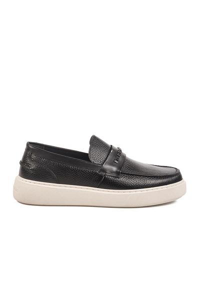 Pierre Cardin Pantofi casual pentru bărbați din piele naturală neagră 10499 M