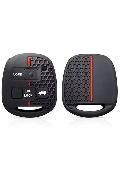 emii auto spare parts Land Cruiser Yaris Camry Rav4 Corolla Prado Tarago Avensis Key Case Cover Silicone Black