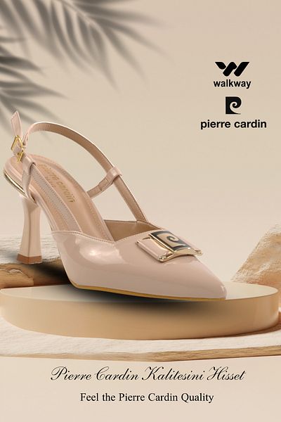 Pierre Cardin PC-54707 Z Crem Pantofi de seară pentru damă Stiletto