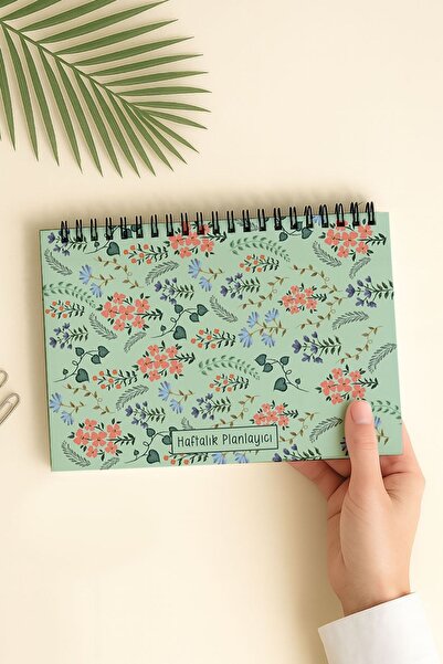 Eldesen Tasarım Haftalık Planlayıcı A5 Defter, Esnek İnce Karton Kapaklı, 1 Y...