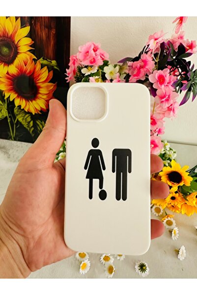 HyperAge İPhone 13 / 14 Kılıf CTRL+HER Tasarım Baskılı İçi Kadife Kamera Yükseltili Mizahi Kapak