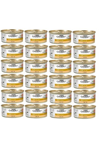 Gourmet Purina Gold Kıyılmış Hindi Etli Konserve Yetişkin Kedi Maması 24 x 85 G