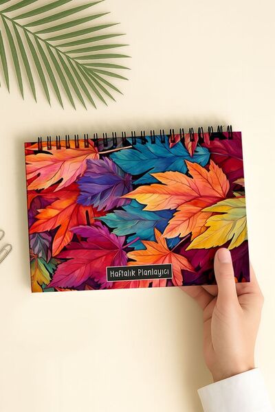 Eldesen Tasarım دفتر ملاحظات أسبوعي مقاس A5 مع غطاء من الورق المقوى الرقيق ال...