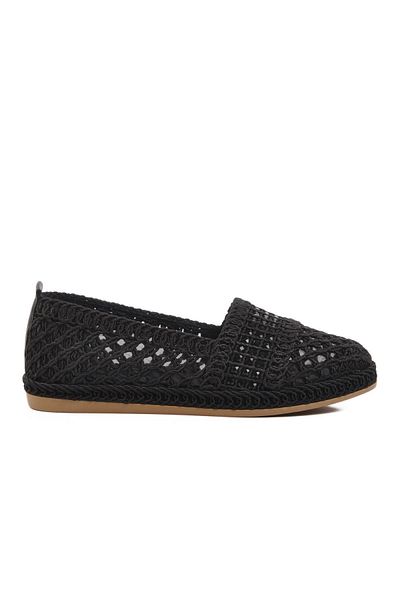 Pierre Cardin PC-54570 Z Balerini de damă din tricot de paie negru
