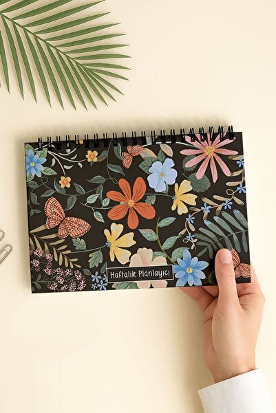 Eldesen Tasarım Haftalık Planlayıcı A5 Defter, Esnek İnce Karton Kapaklı, 1 Y...