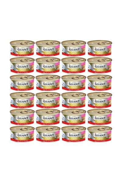Gourmet Purina Gold Kıyılmış Sığır Etli Konserve Yetişkin Kedi Maması 24 x 85 G