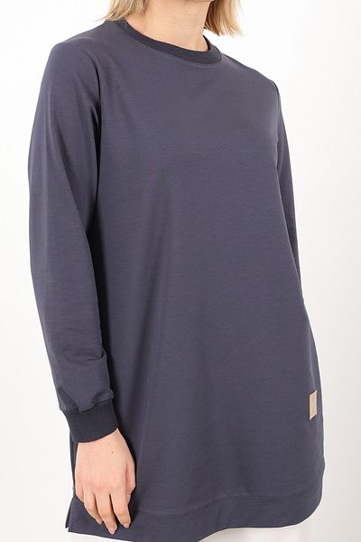 Linvey Crew Neck Embroidered Short Tunic