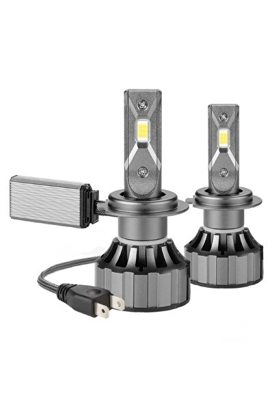 divendi-ro Set de 2 becuri LED H7, Canbus, 120W, 6000LM, IP68, fără erori, lumină alb-pe-alb