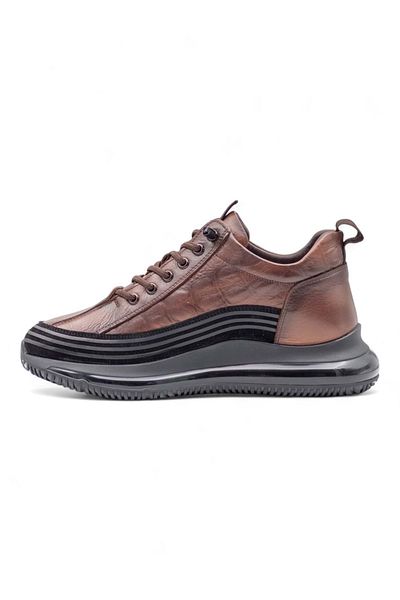 Voyager E053 PANTOFI SPORT BĂRBAȚI DIN PIELE GENUINĂ MARO