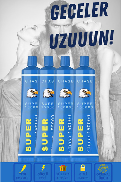 Chase Premium Uzun Deneyim Sprey ve Krem 5'li Set