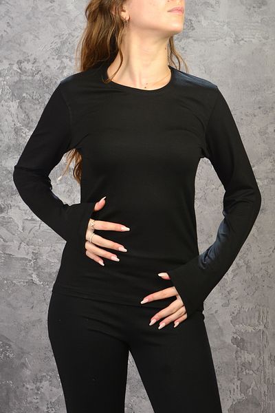 İDOL MODA Crew Neck Long Sleeve Combed Cotton Bodysuit