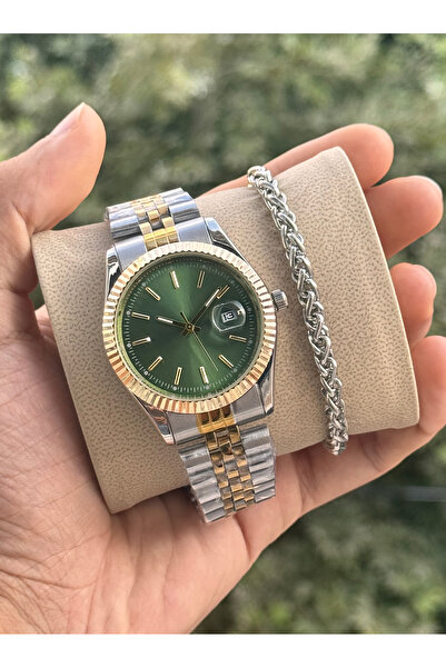 Tulpar Special Series Premium Men's Wristwatch with Steel Cord Bracelet Gift