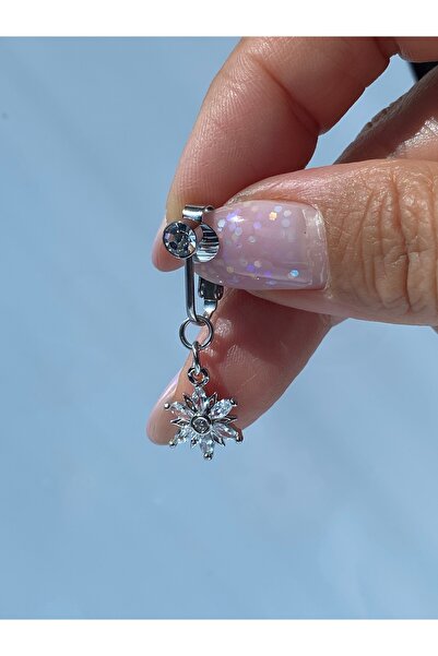 kurukafagift Çelik Göbek Piercing Mıknatıslı Deliksiz Kullanım Sıkıştırmalı K...