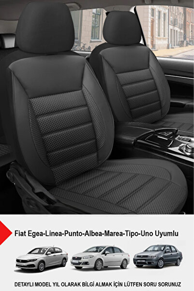 GM-DESIGN Speed Jakar Siyah Oto Koltuk Kılıfı (Fiat Egea-Linea-Punto-Albea-Ma...