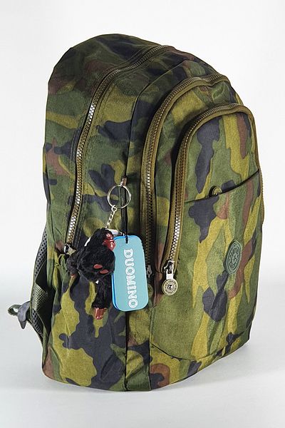 FCSTORE Camouflage Backpack Wrinkle Waterproof School Bag 14 Inch Laptop Travel Bag 40X30X15Cm