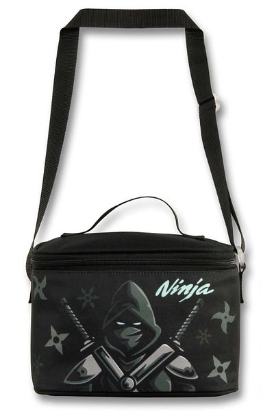 ÜMİT ÇANTA Geantă de prânz Ümit cu termos/izolată termic - 5067 - Ninja, turcoaz negru (băiat)