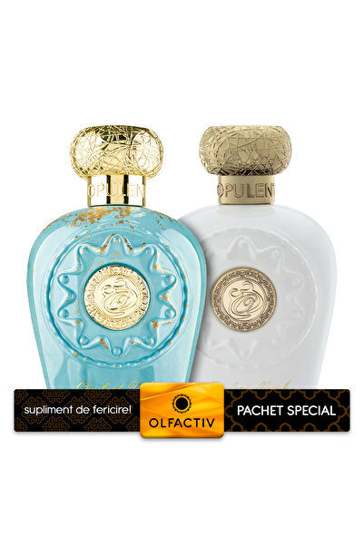 lattafa Pachet de 2 parfumuri, Opulent Dubai 100 ml și Opulent Musk 100 ml