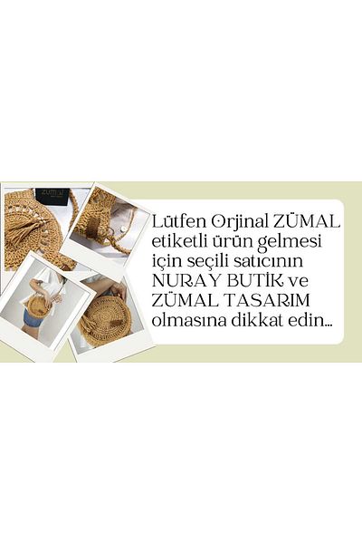 ZÜMAL Geantă de umăr baghetă ovală din frânghie de hârtie tricotată manual (culoare răchită)