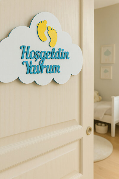 ARSERGROUP Çocuk Odası Kapı Süsü - Duvar Panosu - Isimlik - Kişiye Özel Isimlik