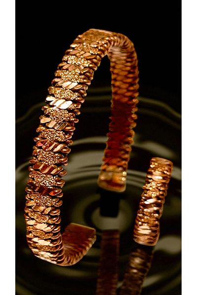 gulflower nude 100% Raw 4 Pieces Copper Bracelet Handmade Braided Luxury Model Copper Very Useful for Health
