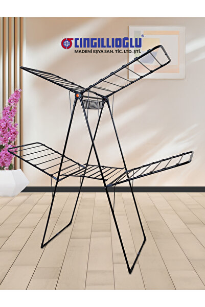 Cıngıllıoğlu Cc-330 Galaxy New Kalın Borulu Çift Katlı Çamaşır Kurutma Askısı