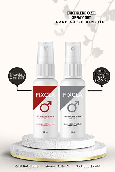 FixCla Erkek Uzun Deneyim Sprey Set - Long Time Sprey Formen Set