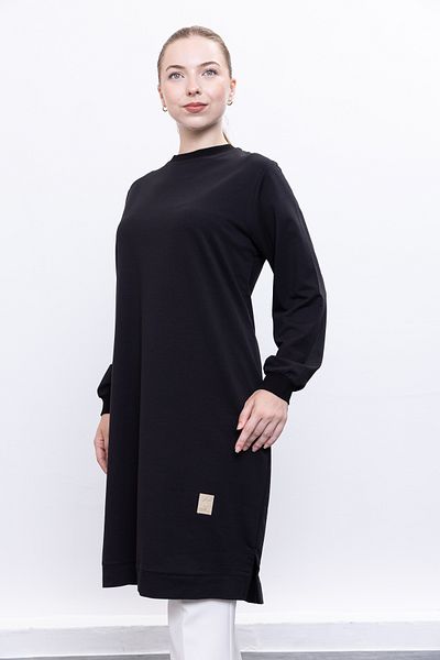 Linvey Crew neck two thread comfortable fit tunic plus size hijab clothing (k7191 long)