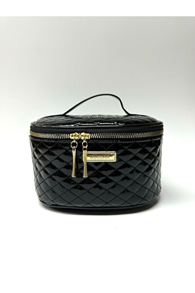 Muudaa Bags حقيبة مكياج نسائية سوداء - حجم كبير