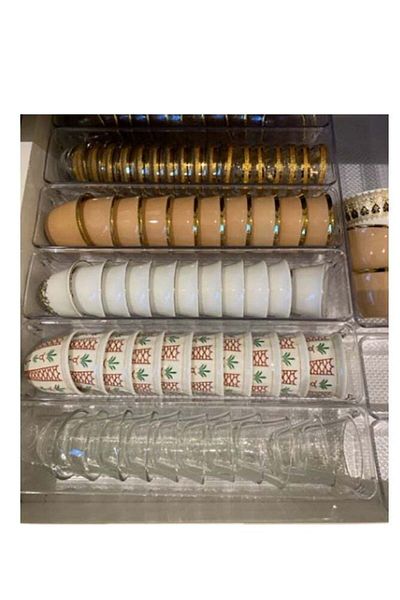 Generic DIDA Set of 4 transparent cup and spoon organizers