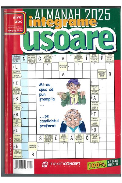 Maxim Concept Set de integrame nivel mediu : almanah Maxim, integrame usoare, usoare special, magazin umoristic