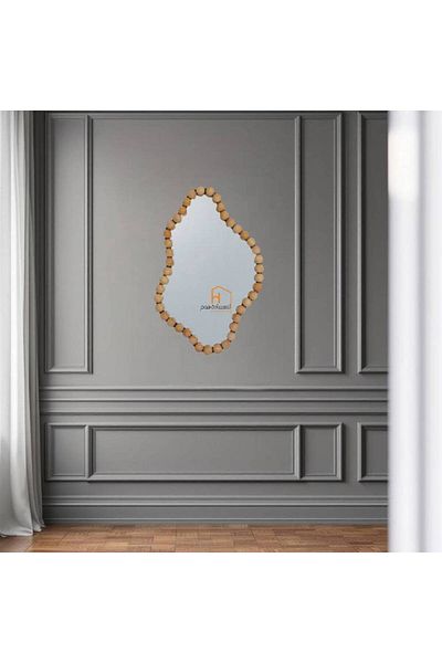 Al Saada Home Wall Mirror with Frame - Black