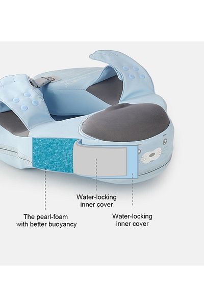 Schulzz Mambobaby New Safety Locked Swimming Ring with Canopy for Children Swimsafe Sleeve Bagel 8-36 Months