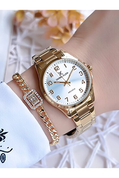 Daniel Klein Steel Band3 Atm Water Resistant Women Wristwatch+Bracelet