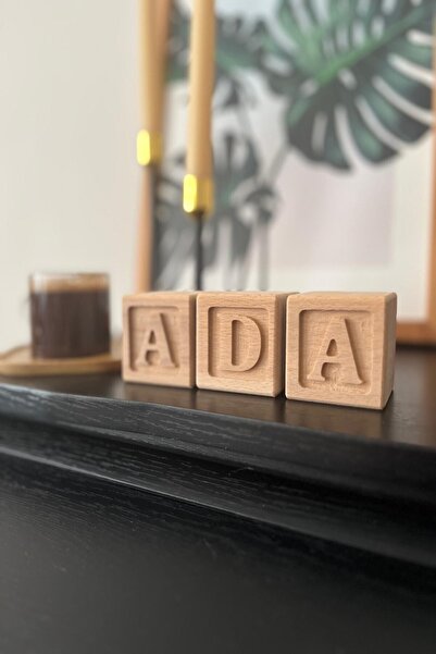 AdalıCraft Ahşap Harf Küpleri