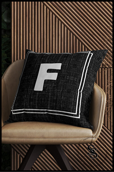 SasoHome Лист Подушка Обкладинка Буква F Лист Лист Лист Декоративні цифрові друковані подушки Подушка Чохли для подушок