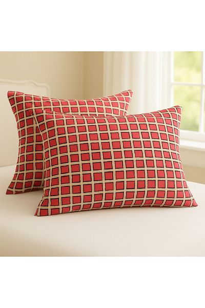 English Home Tesselation 100% bumbac pachet de 2 fețe de pernă