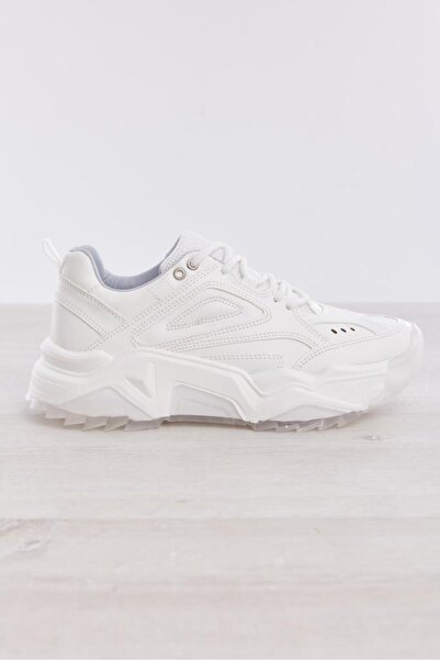 derinet Bağcıklı Yüksek Taban Kadın Sneaker