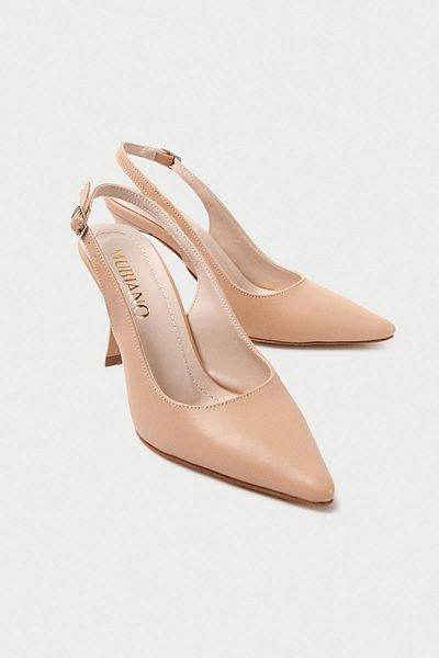 Mubiano MBHRN950-N Pantofi cu toc înalt și stiletto pentru femei cu spatele deschis