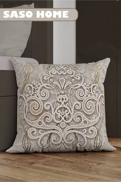 SasoHome Crema - Beauty Aura Model Modern Model Perna Decorativa Cadou - Feta de Perna