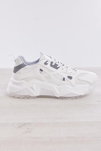 derinet Bağcıklı Yüksek Taban Kadın Sneaker