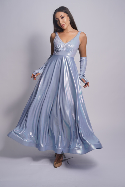 Alonclia Straplez Büzgü Detaylı Askılı Yüksel Bel Abiye