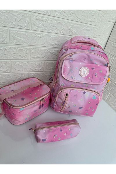 RKY SERENITY New Season Thermal Lunch Box και θήκη για στυλό Αδιάβροχο ύφασμα πολλαπλών διαμερισμάτων Σχολικό σετ 3 τεμαχίων