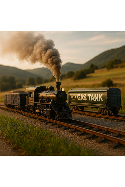 Olomo Işıklı ve Sesli 18 Parça Tren Seti Pilli Lokomotifli Raylı Çocuklara Öz...