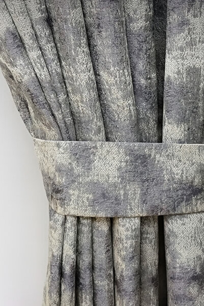 Emuz Fundal gri Istanbul 1/3 plisat frecvent (O SINGURĂ CANATĂ) fundal, perde...