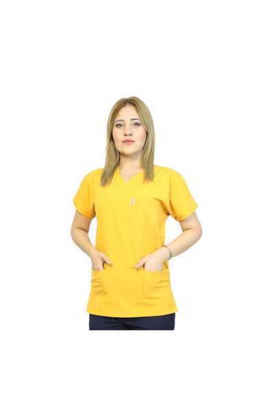 nutrix الخردل قطعة واحدة علوية للنساء من الليكرا بأكمام الخفافيش للممرضات وال...